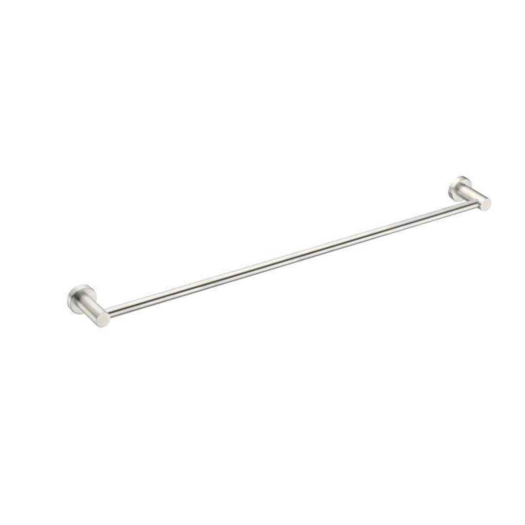 Mecca Single Towel Rail 800mm Brushed Nickel