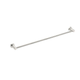 Nero Mecca Single Towel Rail 800Mm Brushed Nickel