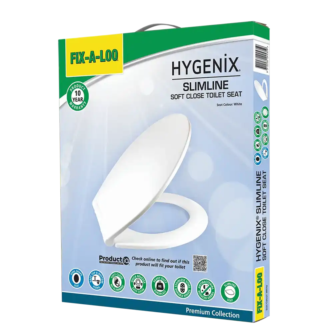 Fix-A-Loo Hygenix Slimline Soft Close Toilet Seat (245359)