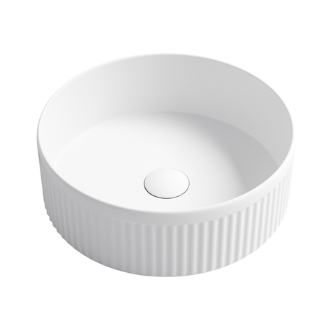 Otti Oxford 395X395X125 Round Matt White Basin