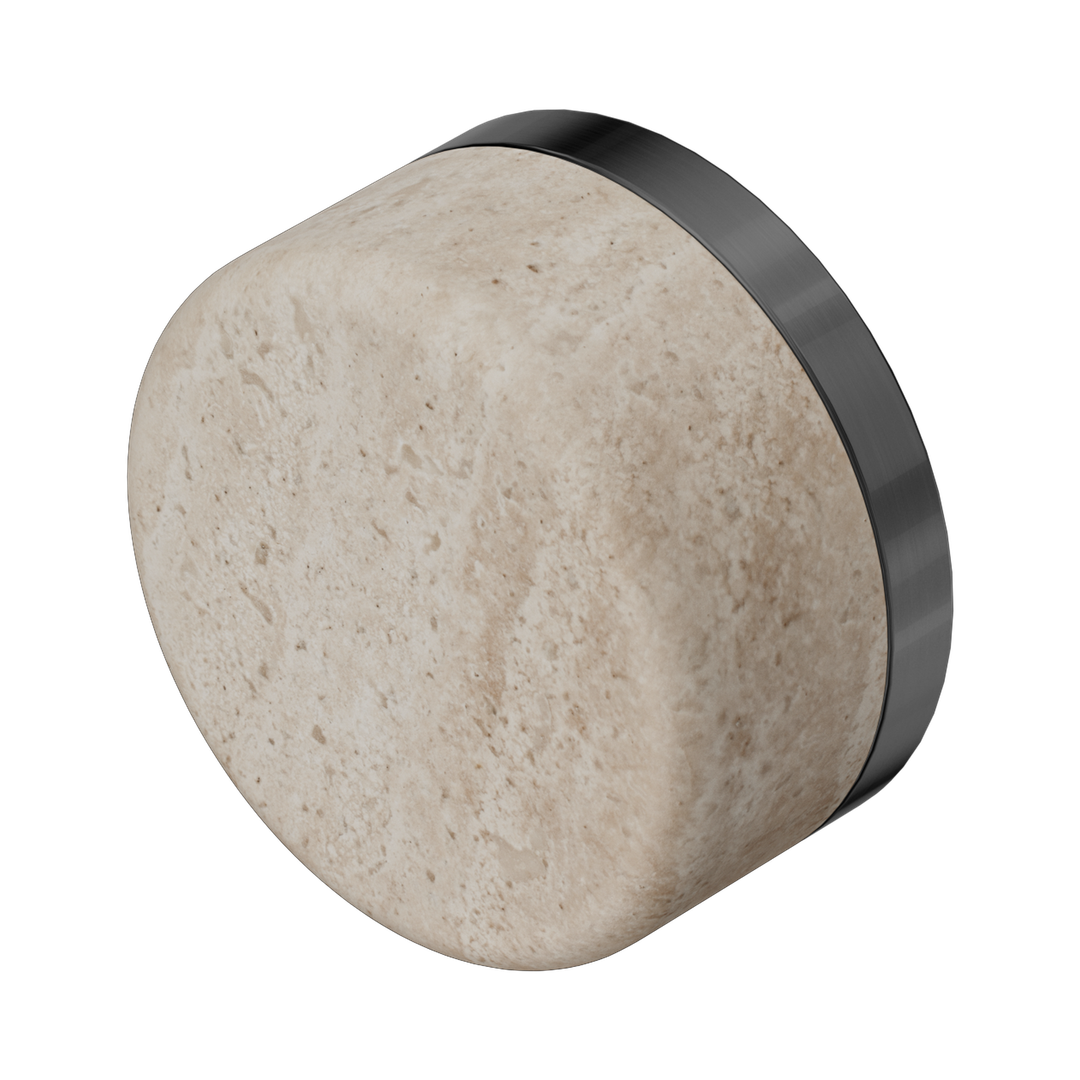 Nero Serenity Rome Travertine Handle Gun Metal