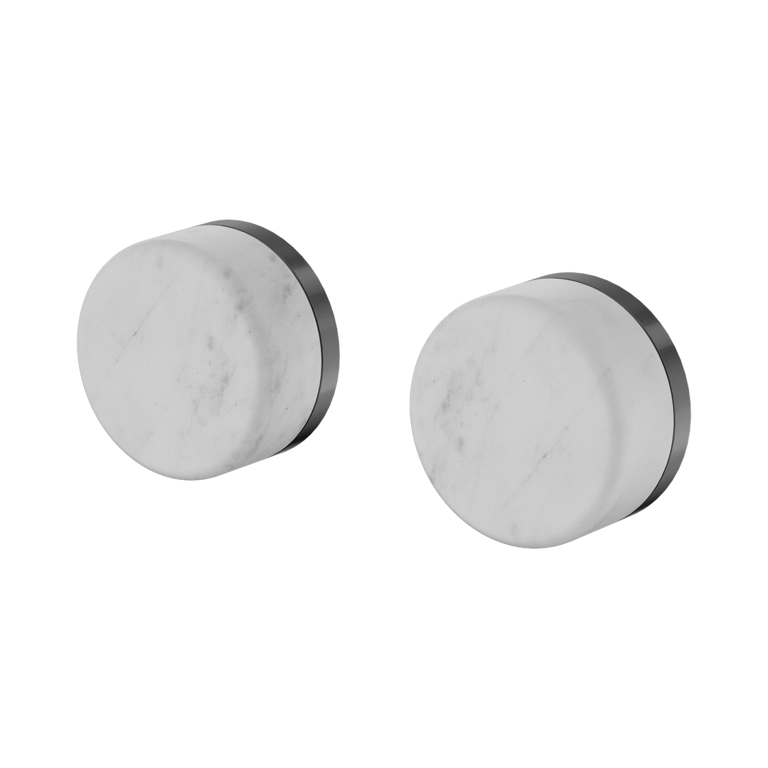 Nero Serenity Wall Top Assembly With Carrara Handle Gun Metal