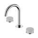 Nero Serenity Basin Set Arc Spout With Carrara Handle Chrome