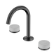 Nero Serenity Basin Set Arc Spout With Carrara Handle Gun Metal