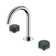 Nero Serenity Basin Set Arc Spout With Verde Alpi Handle Chrome