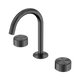 Nero Serenity Basin Set Arc Spout With Metal Handle Gun Metal