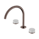 Nero Serenity Bath/Kitchen Set Arc Spout With Carrara Handle Brushed Bronze