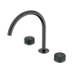 Nero Serenity Bath/Kitchen Set Arc Spout Gun Metal With Verde Alpi Handle