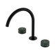 Nero Serenity Bath/Kitchen Set Arc Spout Matte Black With Verde Alpi Handle