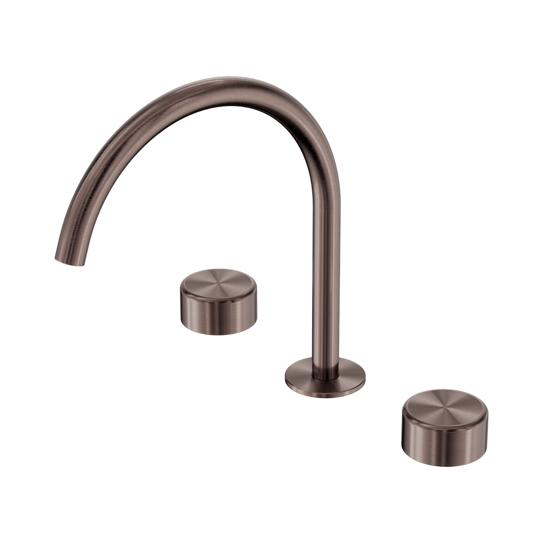 Nero Serenity Bath/Kitchen Set Arc Spout With Metal Handle Brushed Bronze
