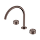 Nero Serenity Bath/Kitchen Set Arc Spout With Metal Handle Brushed Bronze