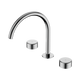 Nero Serenity Bath/Kitchen Set Arc Spout With Metal Handle Chrome