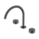 Nero Serenity Bath/Kitchen Set Arc Spout With Metal Handle Gun Metal