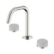 Nero Serenity Basin Set Edge Spout Brushed Nickel With Carrara Handle
