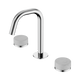 Nero Serenity Basin Set Edge Spout With Carrara Handle Chrome
