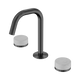 Nero Serenity Basin Set Edge Spout With Carrara Handle Gun Metal