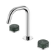 Nero Serenity Basin Set Edge Spout With Verde Alpi Handle Chrome