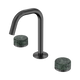Nero Serenity Basin Set Edge Spout With Verde Alpi Handle Gun Metal