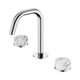 Nero Serenity Basin Set Edge Spout With Arabescato Corchia Handle Chrome