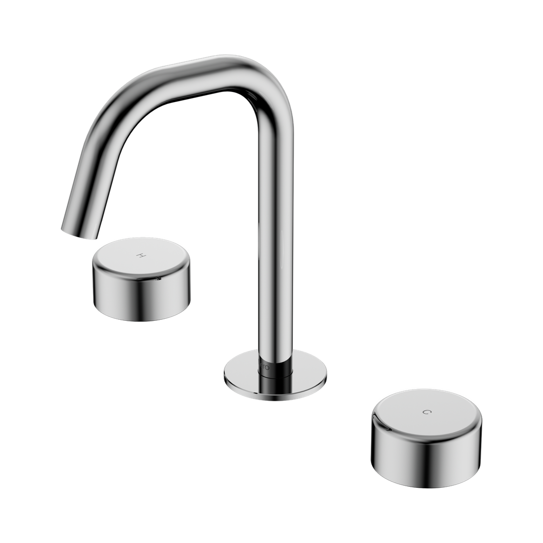 Nero Serenity Basin Set Edge Spout With Metal Handle Chrome