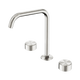 Nero Serenity Bath/Kitchen Set Edge Spout Brushed Nickel With Metal Handle