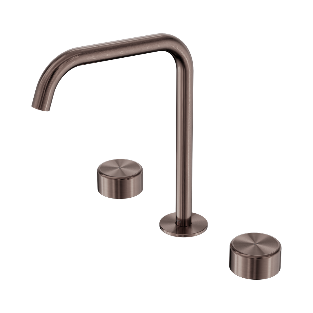 Nero Serenity Bath/Kitchen Set Edge Spout With Metal Handle Brushed Bronze