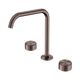 Nero Serenity Bath/Kitchen Set Edge Spout Brushed Bronze With Metal Handle