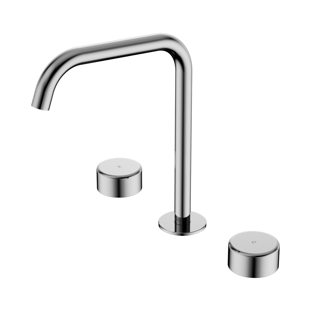 Nero Serenity Bath/Kitchen Set Edge Spout With Metal Handle Chrome