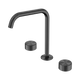 Nero Serenity Bath/Kitchen Set Edge Spout Gun Metal With Metal Handle