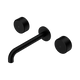 Nero Serenity Wall Basin Set 160Mm Spout Matte Black With Metal Handle