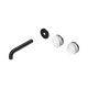 Nero Serenity Wall Basin Set 160Mm Offset Spout Matte Black Corchia Handle Trim Kit Only