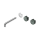 Nero Serenity Wall Basin Set 185Mm Offset Spout Chrome With Verde Alpi Handle Trim Kit Only