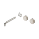 Nero Serenity Wall Basin Set 185Mm Offset Spout Brushed Nickel Rome Travertine Handle Trim Kit