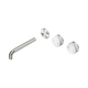 Nero Serenity Wall Basin Set 185Mm Offset Spout Brushed Nickel Corchia Handle Trim Kit Only