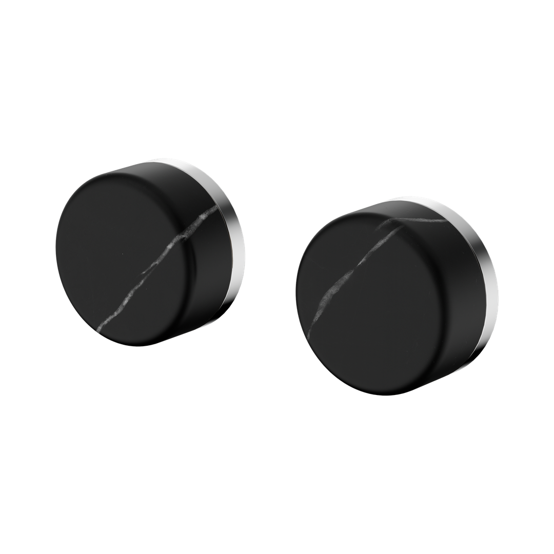 Nero Serenity Wall Top Assembly With Marquina Black Handle Chrome