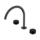 Nero Serenity Bath/Kitchen Set Arc Spout Gun Metal With Marquina Black Handle