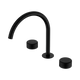 Nero Serenity Bath/Kitchen Set Arc Spout Matte Black With Marquina Black Handle