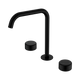 Nero Serenity Bath/Kitchen Set Edge Spout With Marquina Black Handle Matte Black