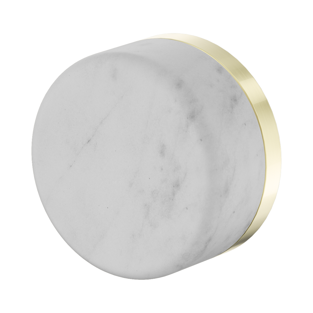 Nero Serenity Progressive Shower Mixer With Carrara Handle Brushed Gold