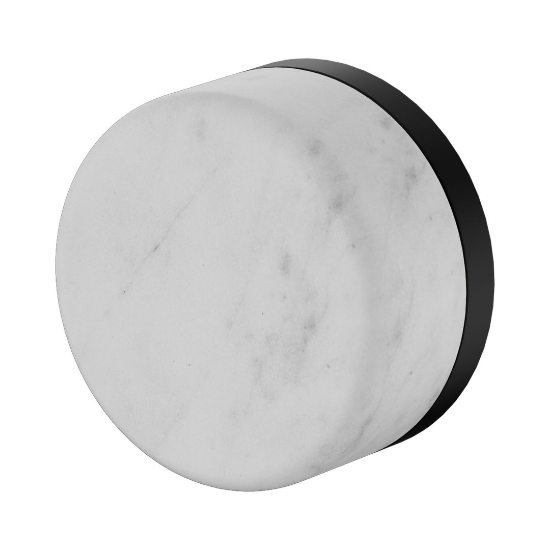 Nero Serenity Progressive Shower Mixer With Carrara Handle Matte Black