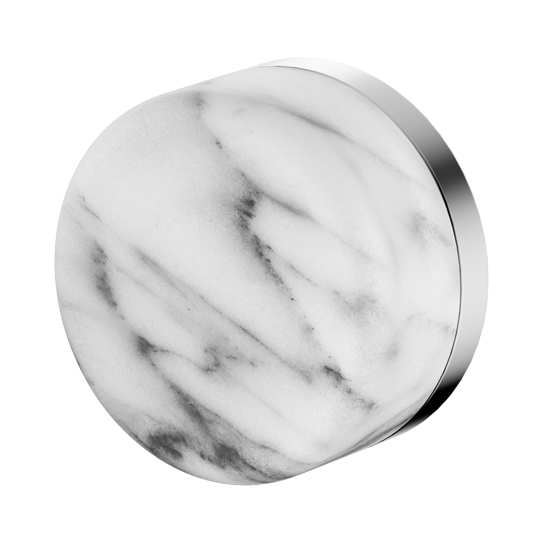 Nero Serenity Progressive Shower Mixer With Arabescato Corchia Handle Chrome