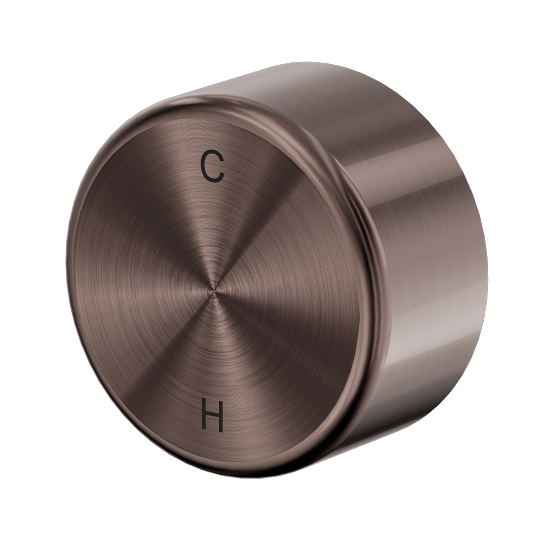 Nero Serenity Progressive Shower Mixer With Metal Handle Brushed Bronze