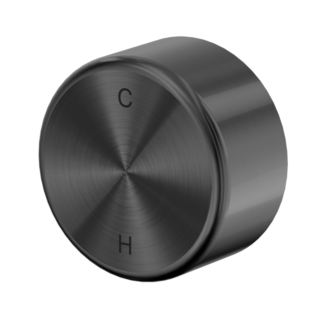 Nero Serenity Progressive Shower Mixer With Metal Handle Gun Metal