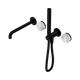 Nero Serenity Progressive Shower System With Spout Matte Black Arabescato Corchia Handle & Slim Shower
