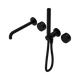 Nero Serenity Progressive Shower System With Spout Matte Black With Metal Handle & Slim Shower