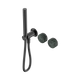 Nero Serenity Progressive Shower System Gun Metal With Verde Alpi Handle & Slim Shower