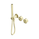 Nero Serenity Progressive Shower System Brushed Gold With Metal Handle & Slim Shower