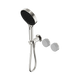 Nero Serenity Progressive Shower System Brushed Nickel Carrara Handle & Serenity Hand Shower