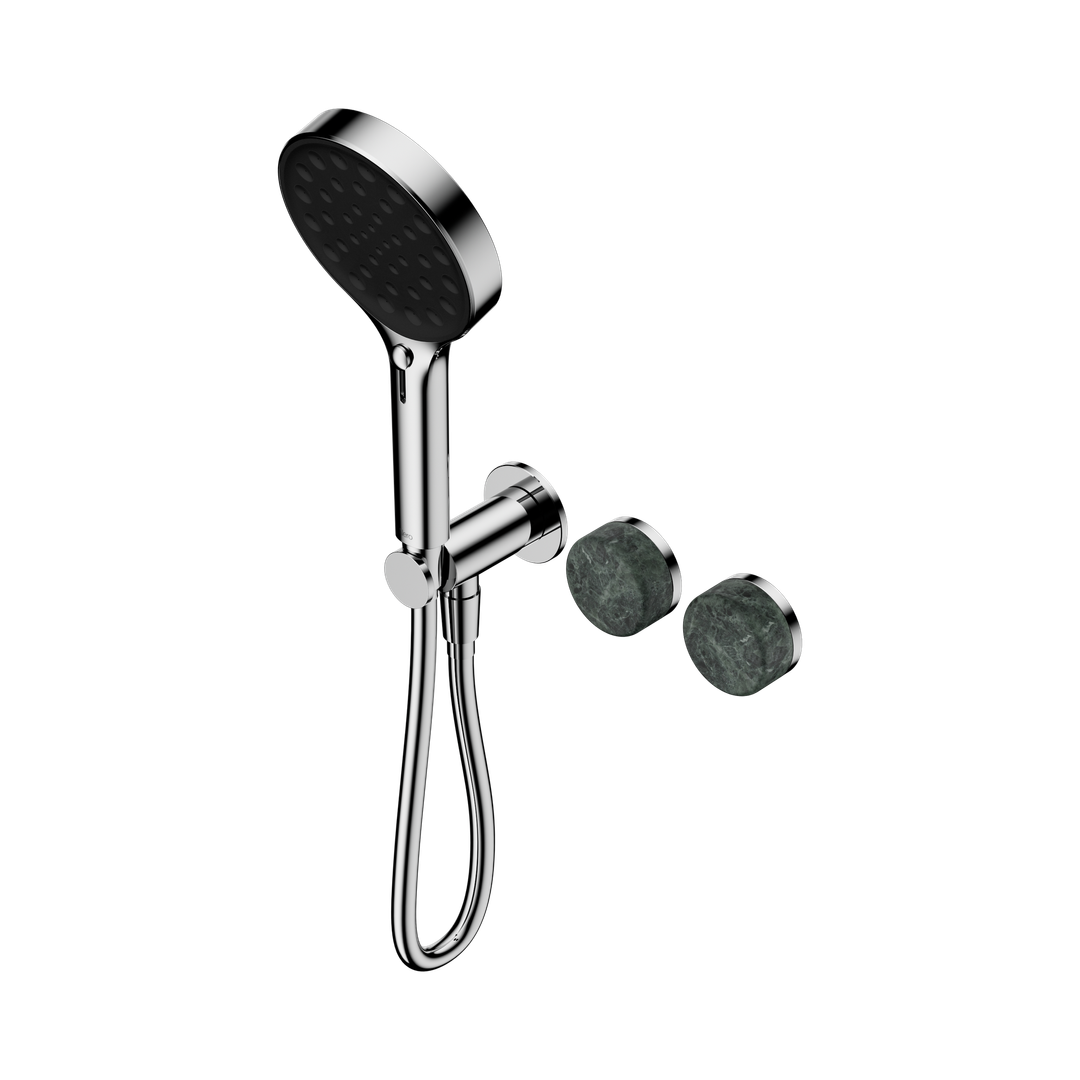 Nero Serenity Progressive Shower System With Verde Alpi Handle & Serenity Hand Shower Chrome