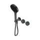 Nero Serenity Progressive Shower System Gun Metal With Verde Alpi Handle & Serenity Hand Shower
